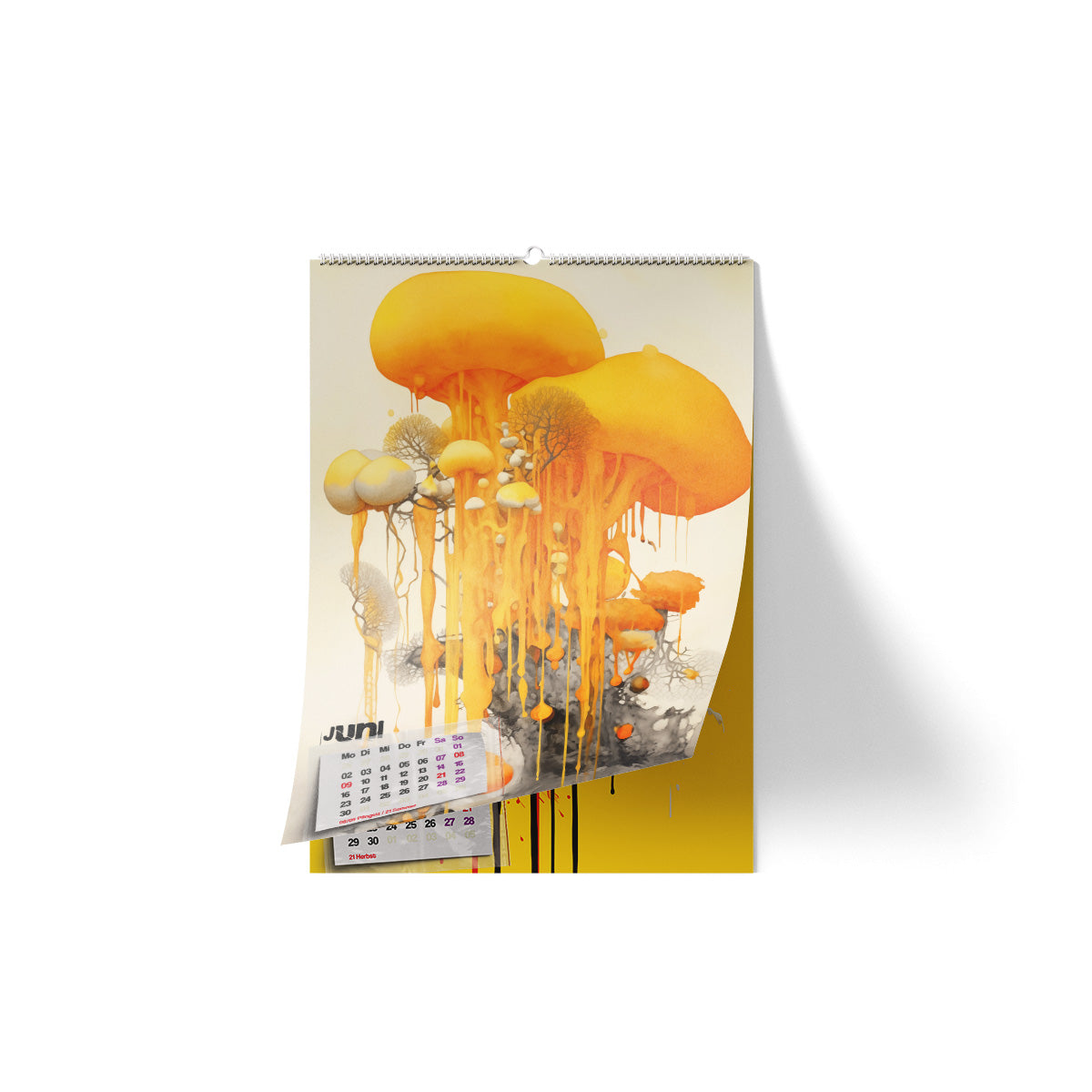 ◤◢ calendar SCHLEIMPILZE/SLIME MOULDS 2025 ➽ 04-SOT/ART