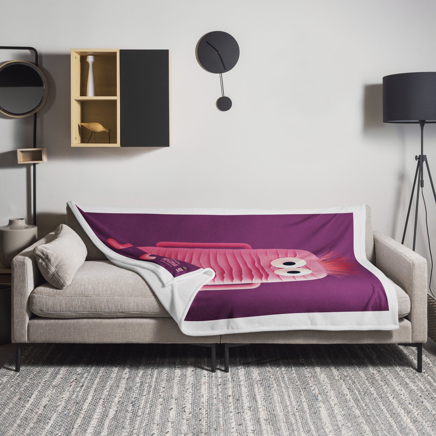 EL MUTHCO — Wärmeflaschen-Ultra. Kuscheldecke (Palatinate Purple)