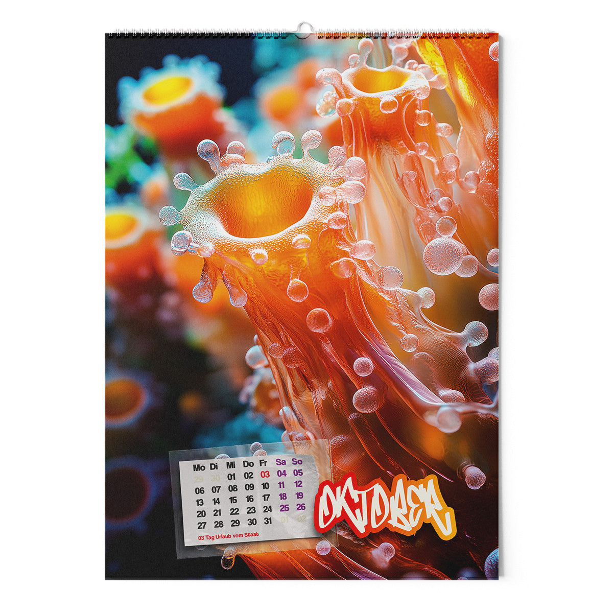◤◢ calendar SCHLEIMPILZE/SLIME MOULDS 2025 ➽ 02-UNREAL