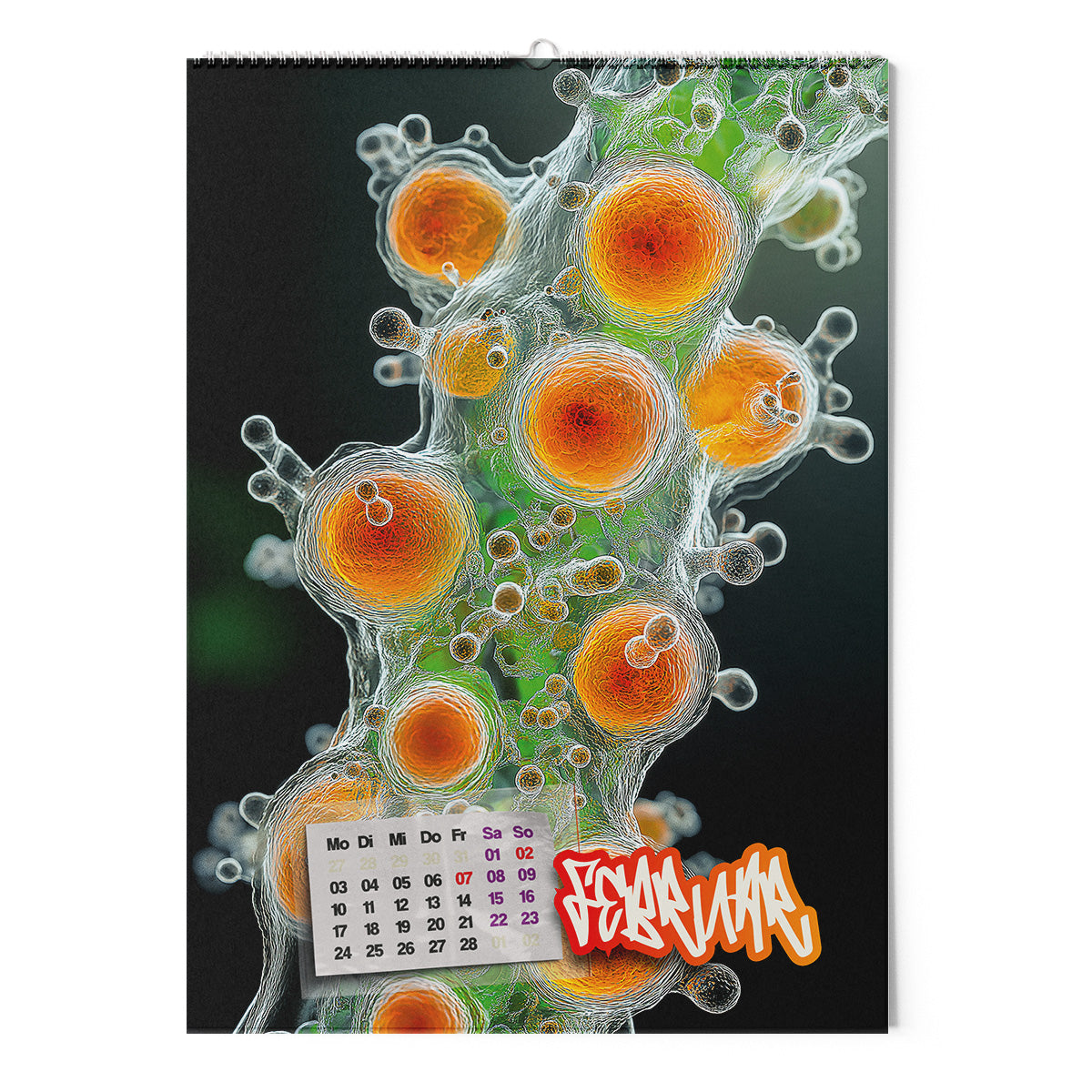 ◤◢ calendar SCHLEIMPILZE/SLIME MOULDS 2025 ➽ 02-UNREAL