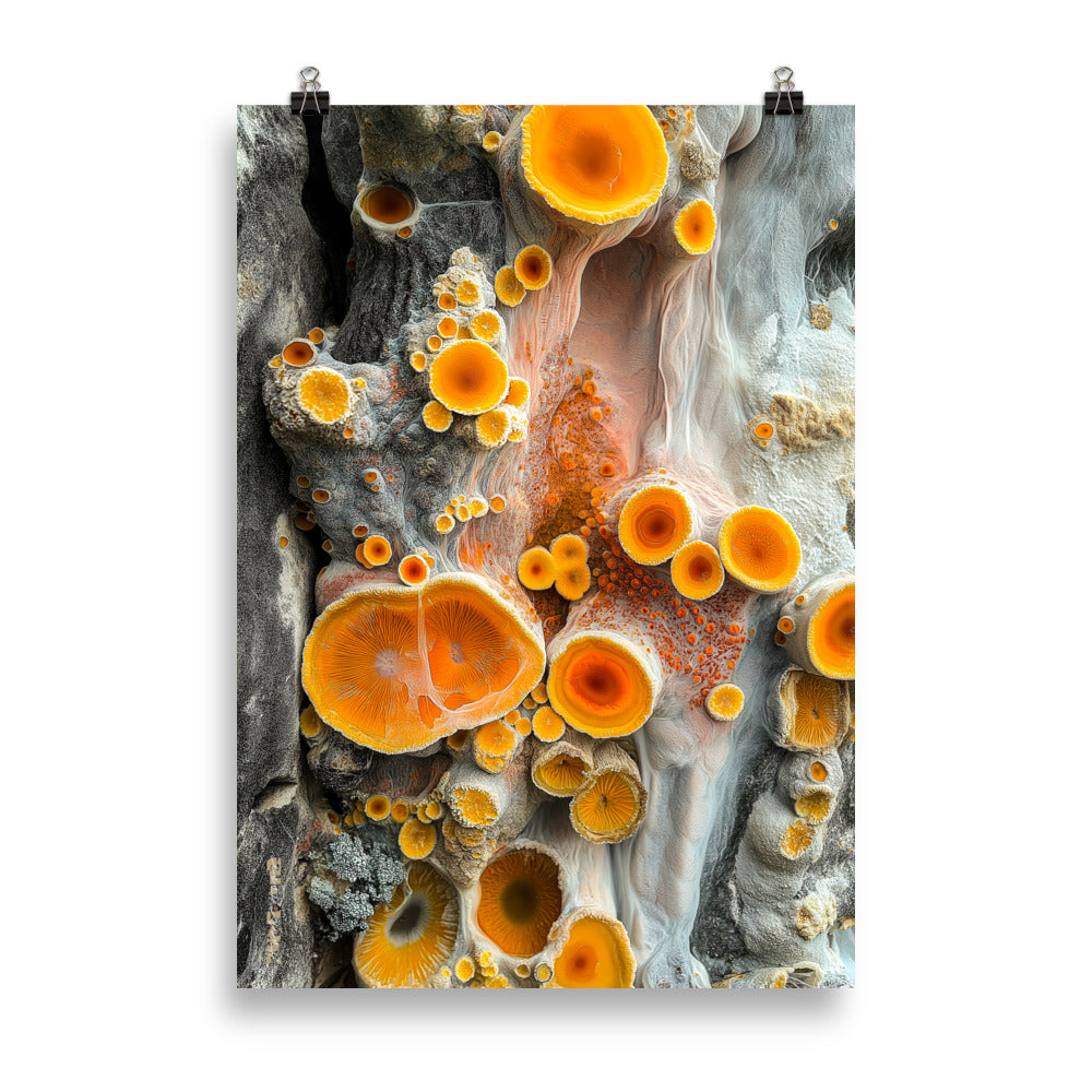 art prints - A SLIME MOLD TRANSCENDENCE - DER BAUM MIT DER BAUMRINDE MIT DER GESCHICHTE ÜBER DEIN LEBEN