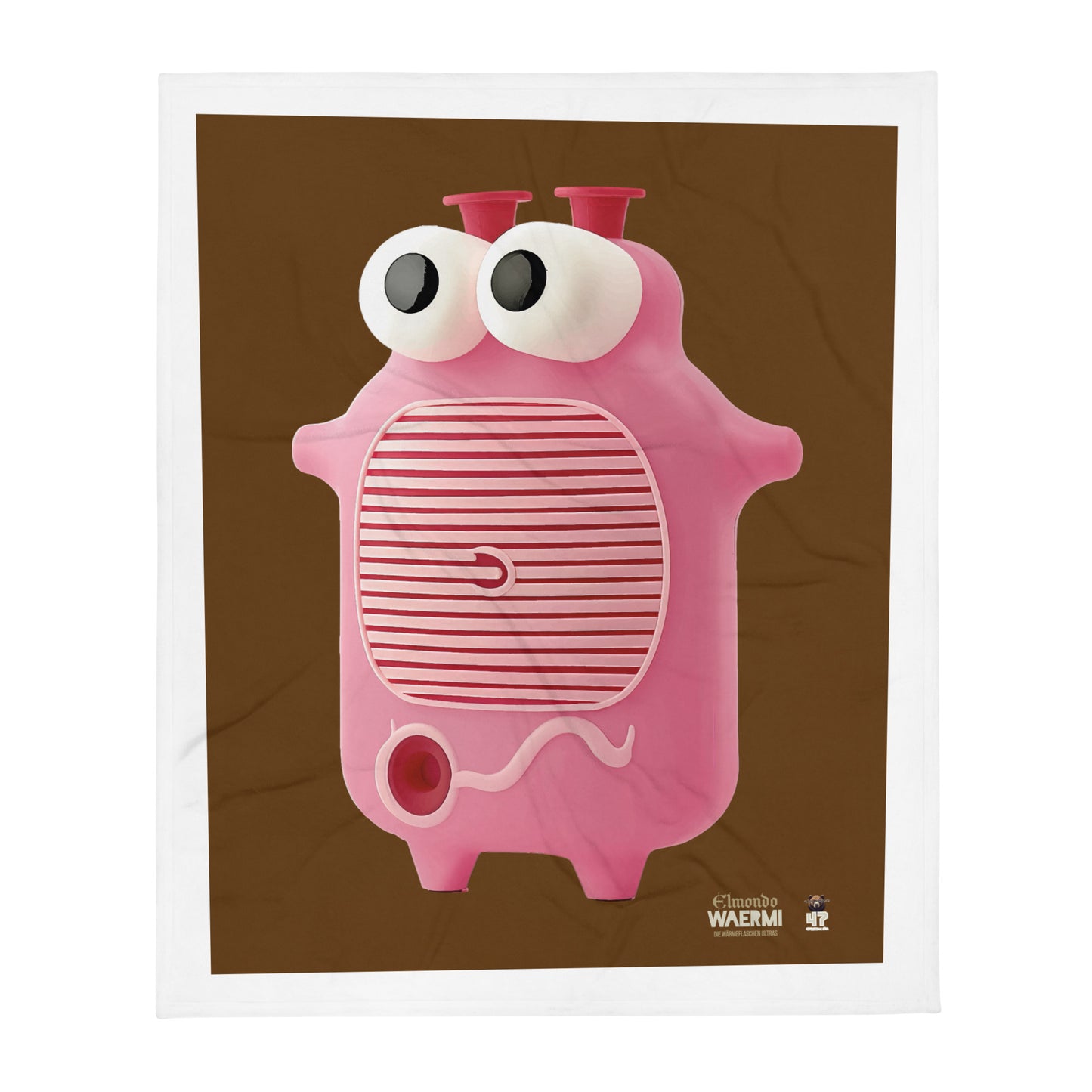 ELMONDO — Wärmeflaschen-Ultra. Kuscheldecke (Brown)