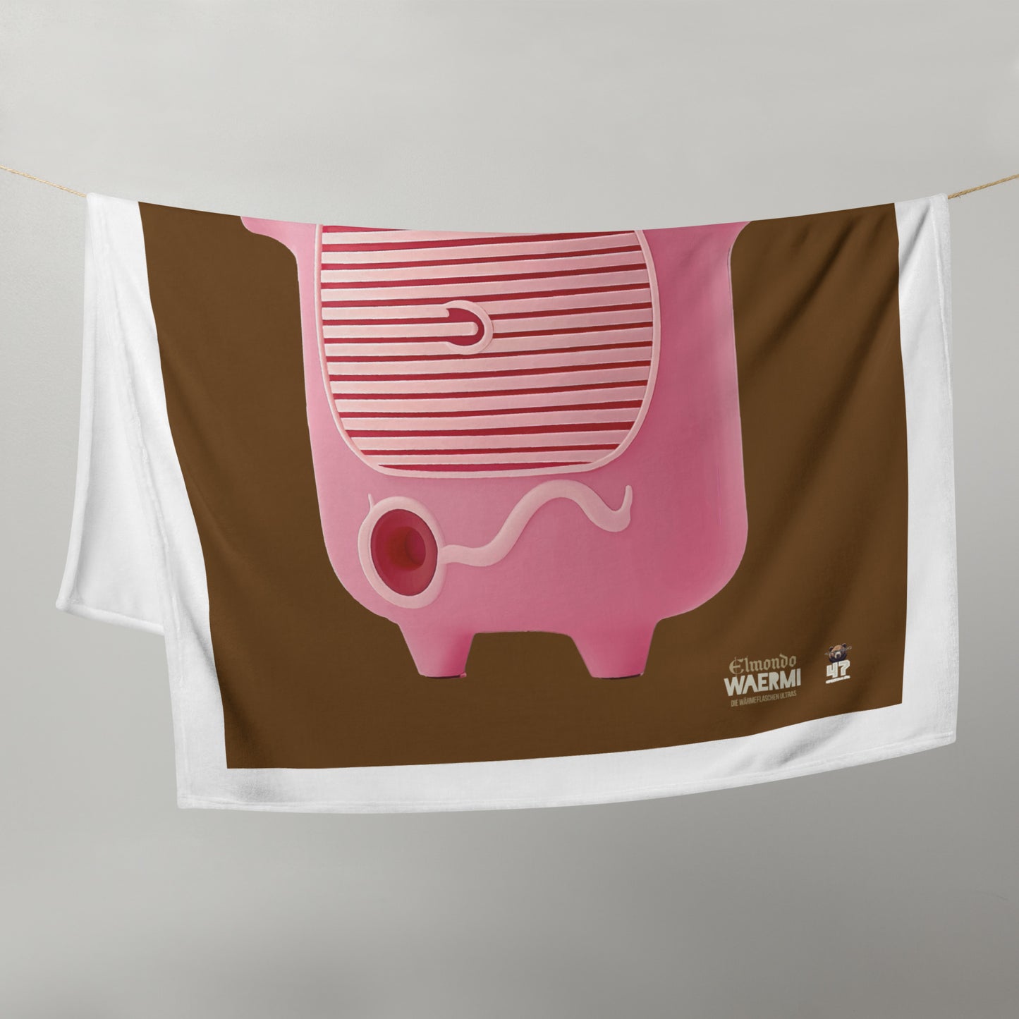 ELMONDO — Wärmeflaschen-Ultra. Kuscheldecke (Brown)
