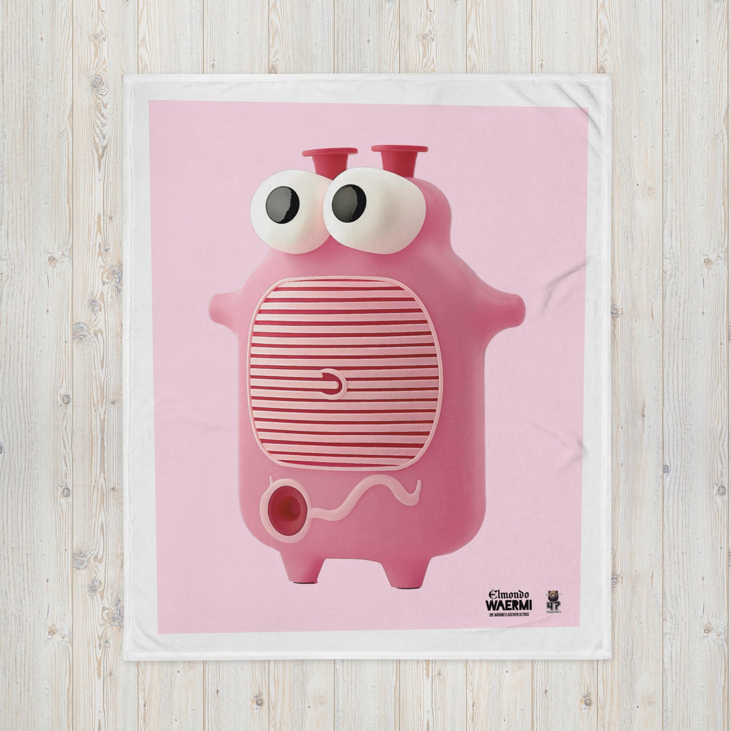 ELMONDO — Wärmeflaschen-Ultra. Kuscheldecke (Pig Pink)