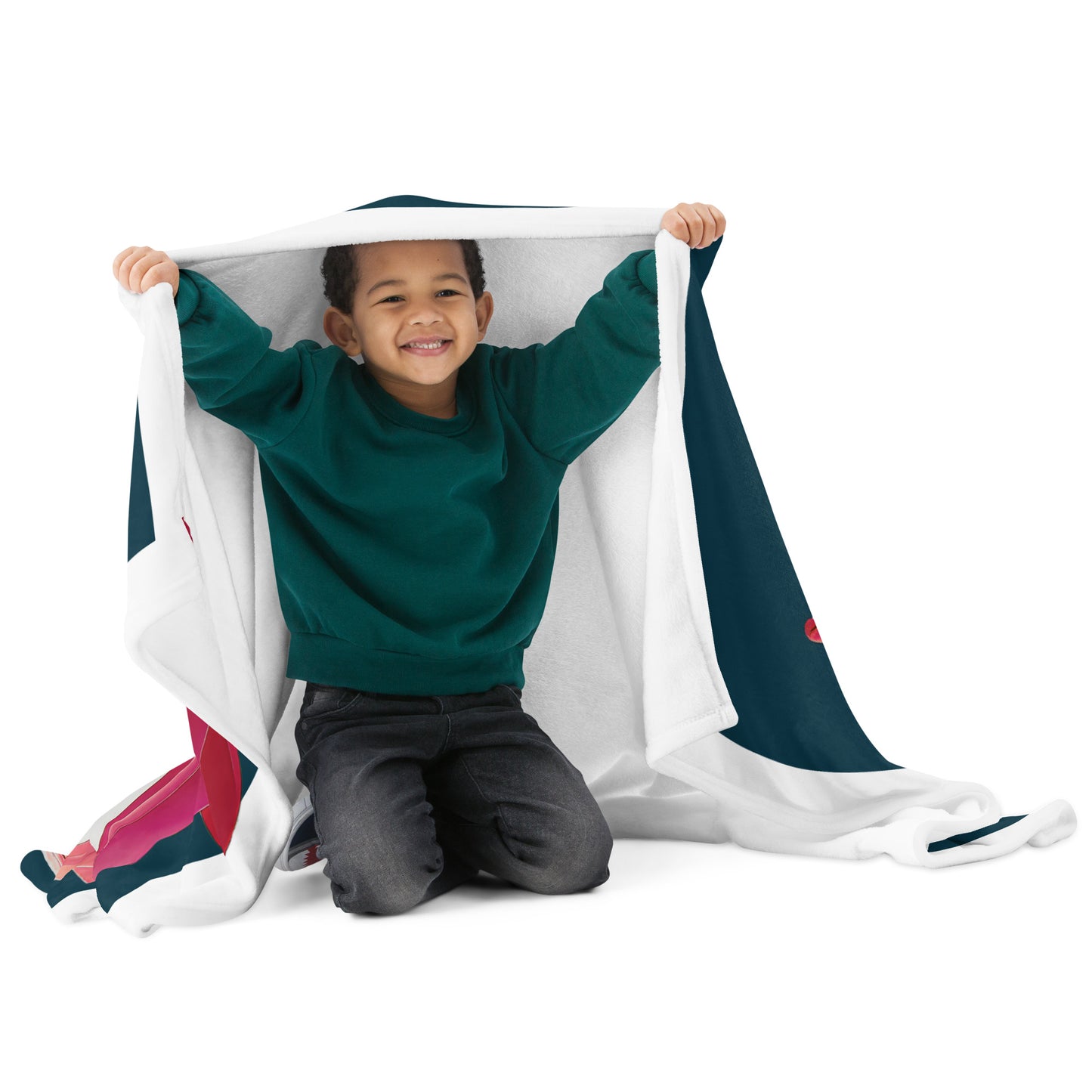 LARMOJANDO — Wärmeflaschen-Ultra. Kuscheldecke (Blauwal)