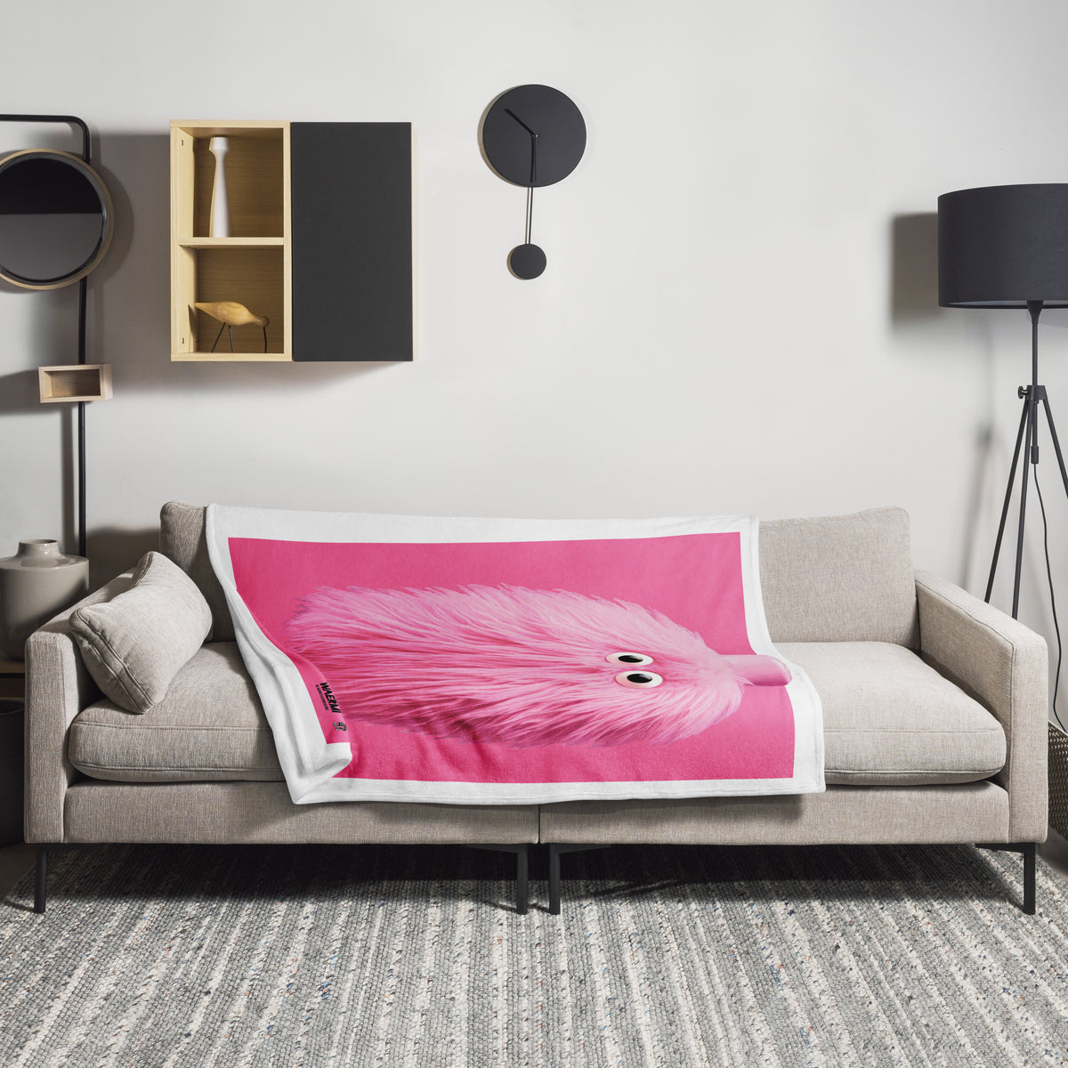 PLÜSCHA — Wärmeflaschen-Ultra. Kuscheldecke (Brillant Rose)