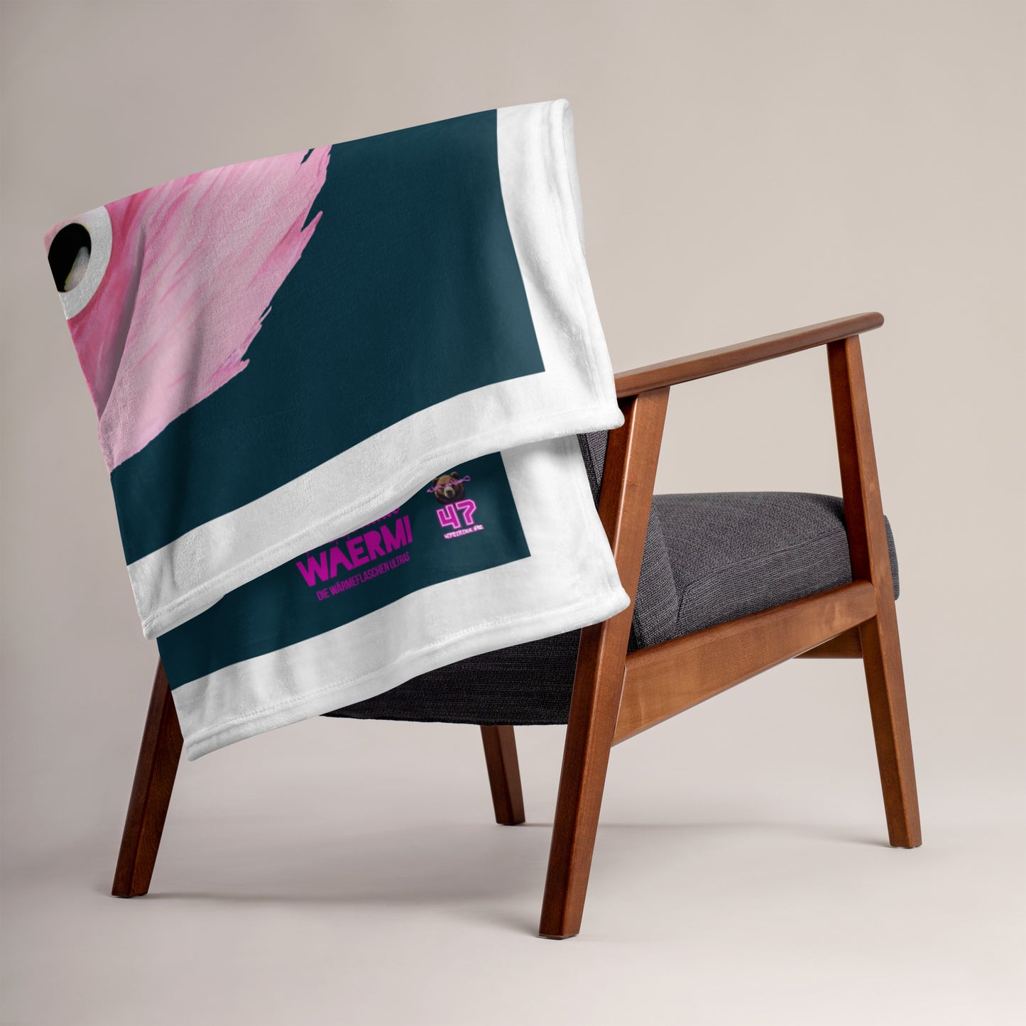 PLÜSCHA — Wärmeflaschen-Ultra. Kuscheldecke (Blauwal)