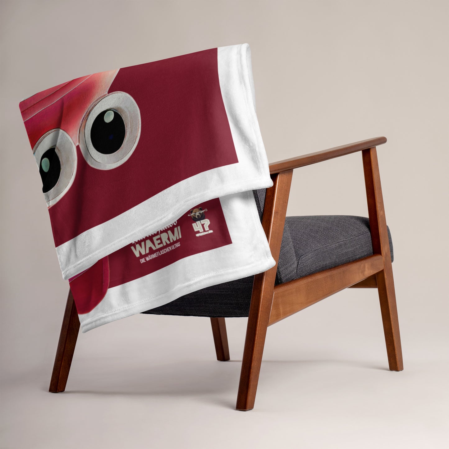 LARMOJANDO — Wärmeflaschen-Ultra. Kuscheldecke (Burgund)