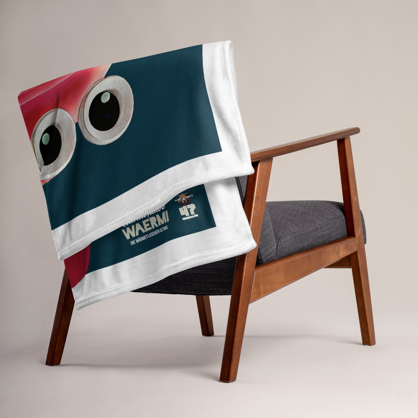 LARMOJANDO — Wärmeflaschen-Ultra. Kuscheldecke (Blauwal)