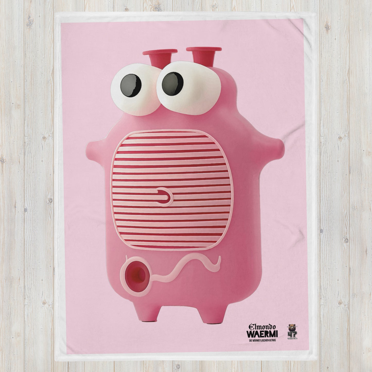 ELMONDO — Wärmeflaschen-Ultra. Kuscheldecke (Pig Pink)
