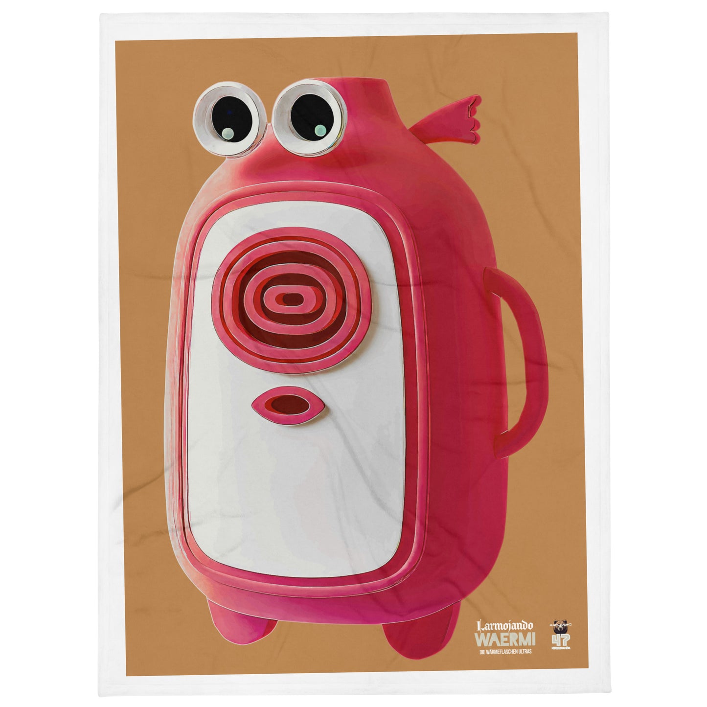 LARMOJANDO — Wärmeflaschen-Ultra. Kuscheldecke (Toast)