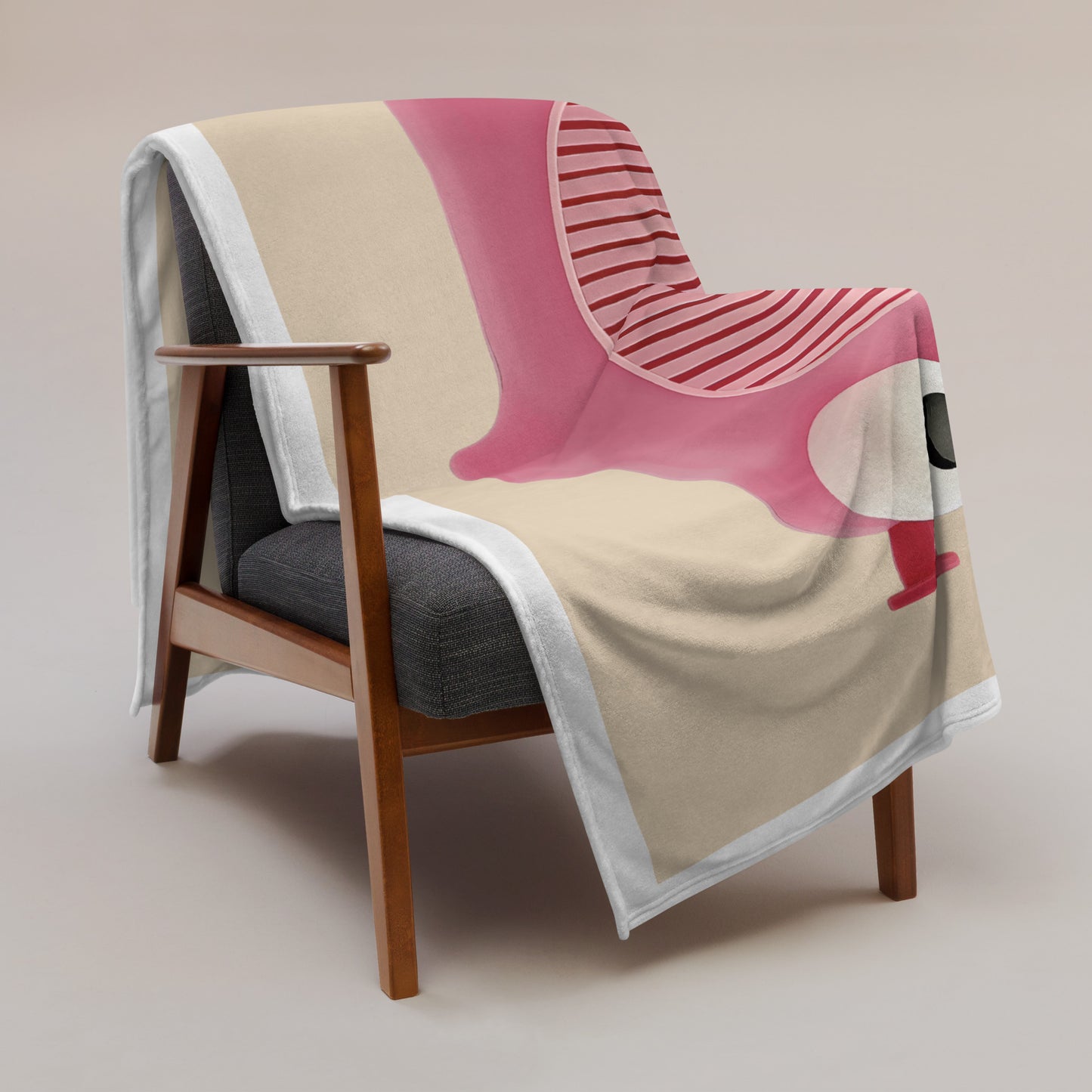 ELMONDO — Wärmeflaschen-Ultra. Kuscheldecke (Champagne)