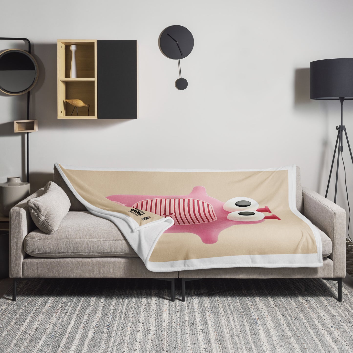 ELMONDO — Wärmeflaschen-Ultra. Kuscheldecke (Champagne)