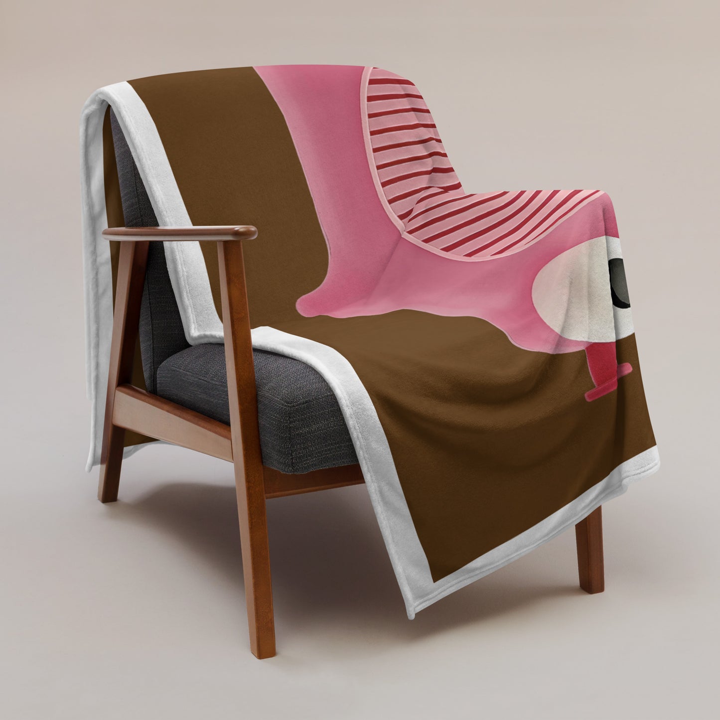 ELMONDO — Wärmeflaschen-Ultra. Kuscheldecke (Brown)