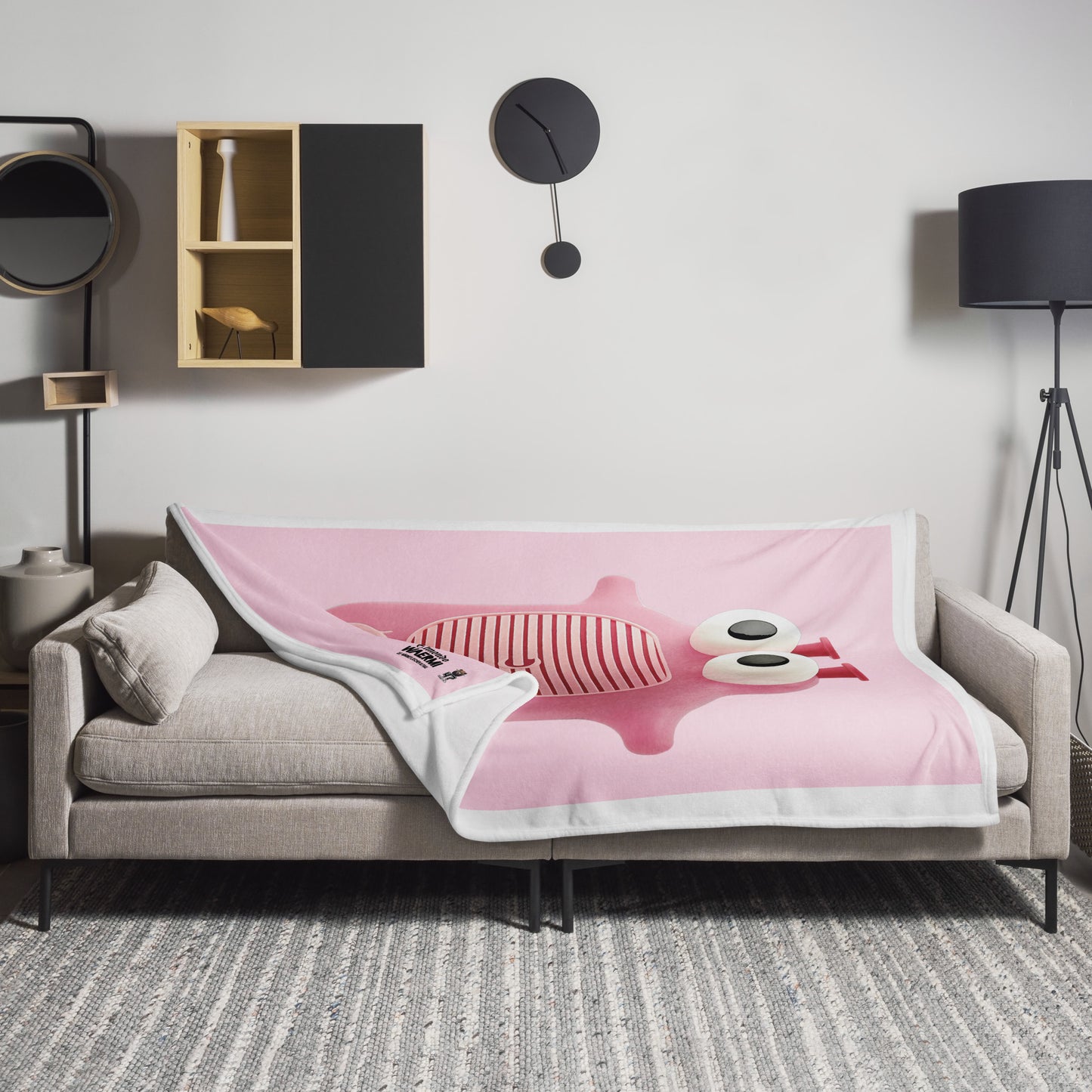 ELMONDO — Wärmeflaschen-Ultra. Kuscheldecke (Pig Pink)