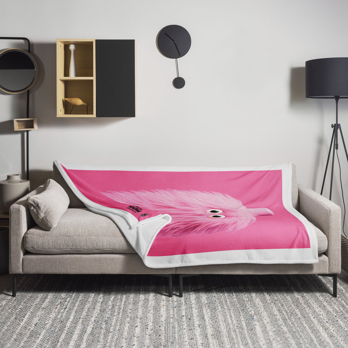 PLÜSCHA — Wärmeflaschen-Ultra. Kuscheldecke (Brillant Rose)