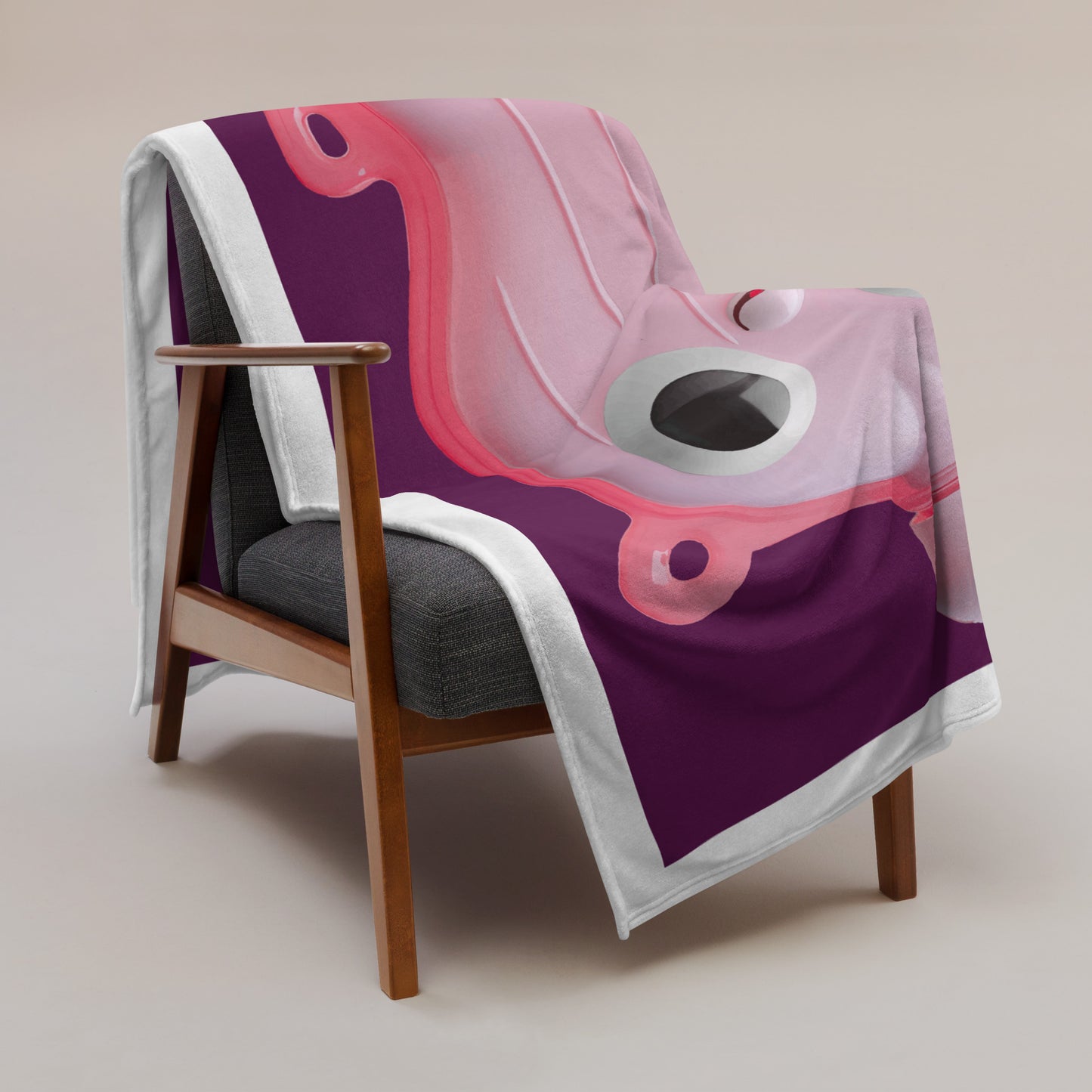 NIEDLOWSKAJA — Wärmeflaschen-Ultra. Kuscheldecke (Tyrian Purple)