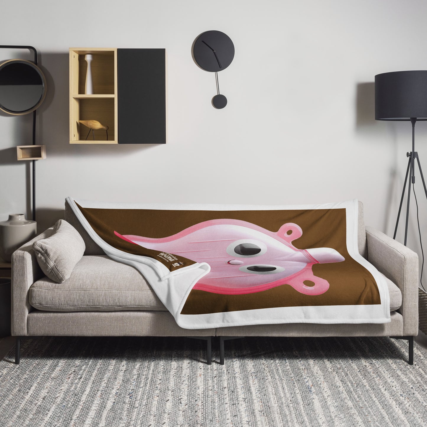 NIEDLOWSKAJA — Wärmeflaschen-Ultra. Kuscheldecke (Brown)