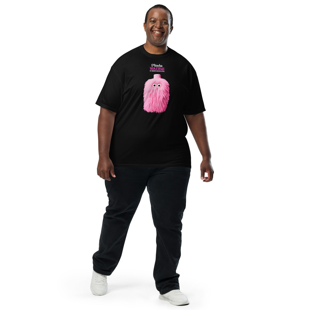 PLÜSCHA — Wärmeflaschen-Ultra. T-Shirt (dunkel)