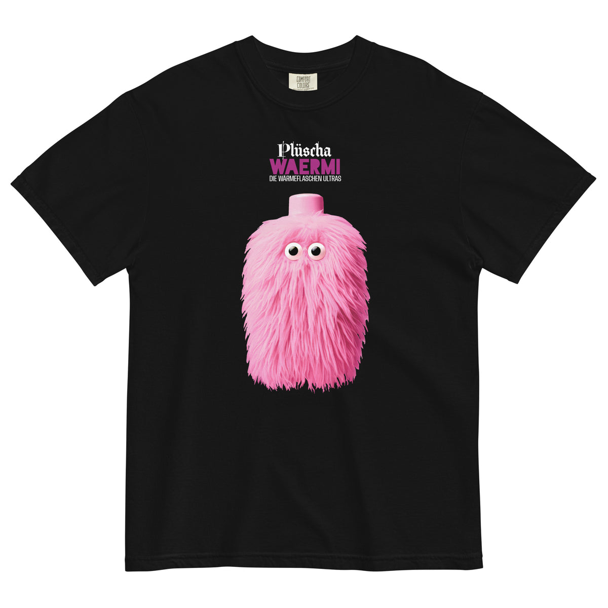 PLÜSCHA — Wärmeflaschen-Ultra. T-Shirt (dunkel)
