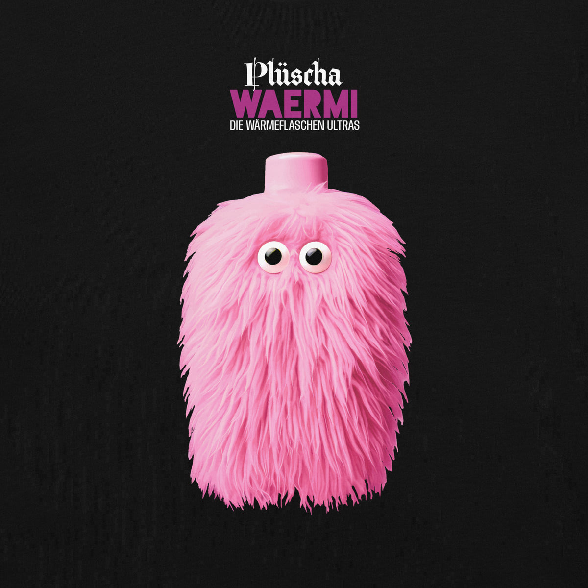 PLÜSCHA — Wärmeflaschen-Ultra. T-Shirt (dunkel)