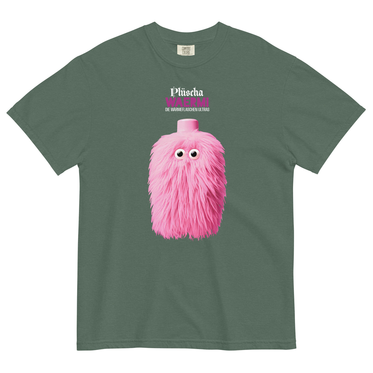 PLÜSCHA — Wärmeflaschen-Ultra. T-Shirt (dunkel)