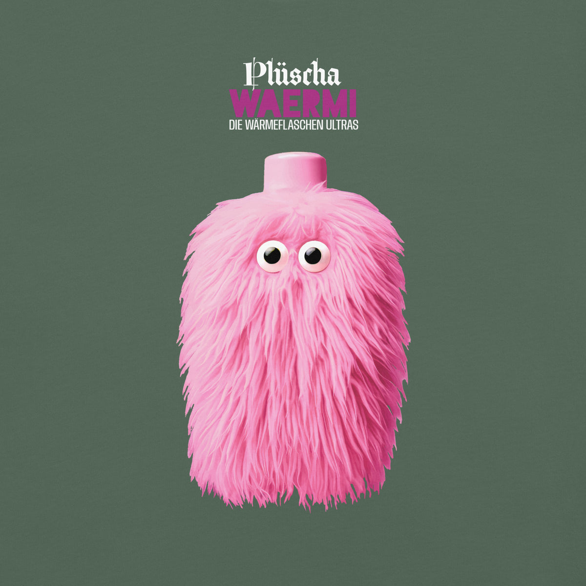 PLÜSCHA — Wärmeflaschen-Ultra. T-Shirt (dunkel)