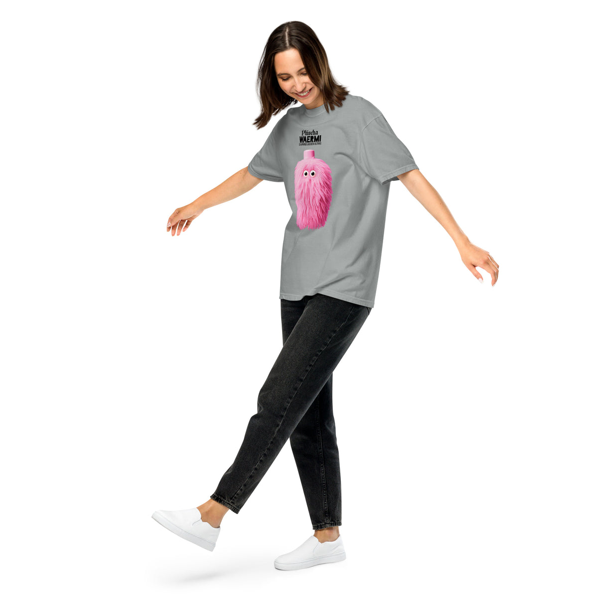 PLÜSCHA — Wärmeflaschen-Ultra. T-Shirt (hell)