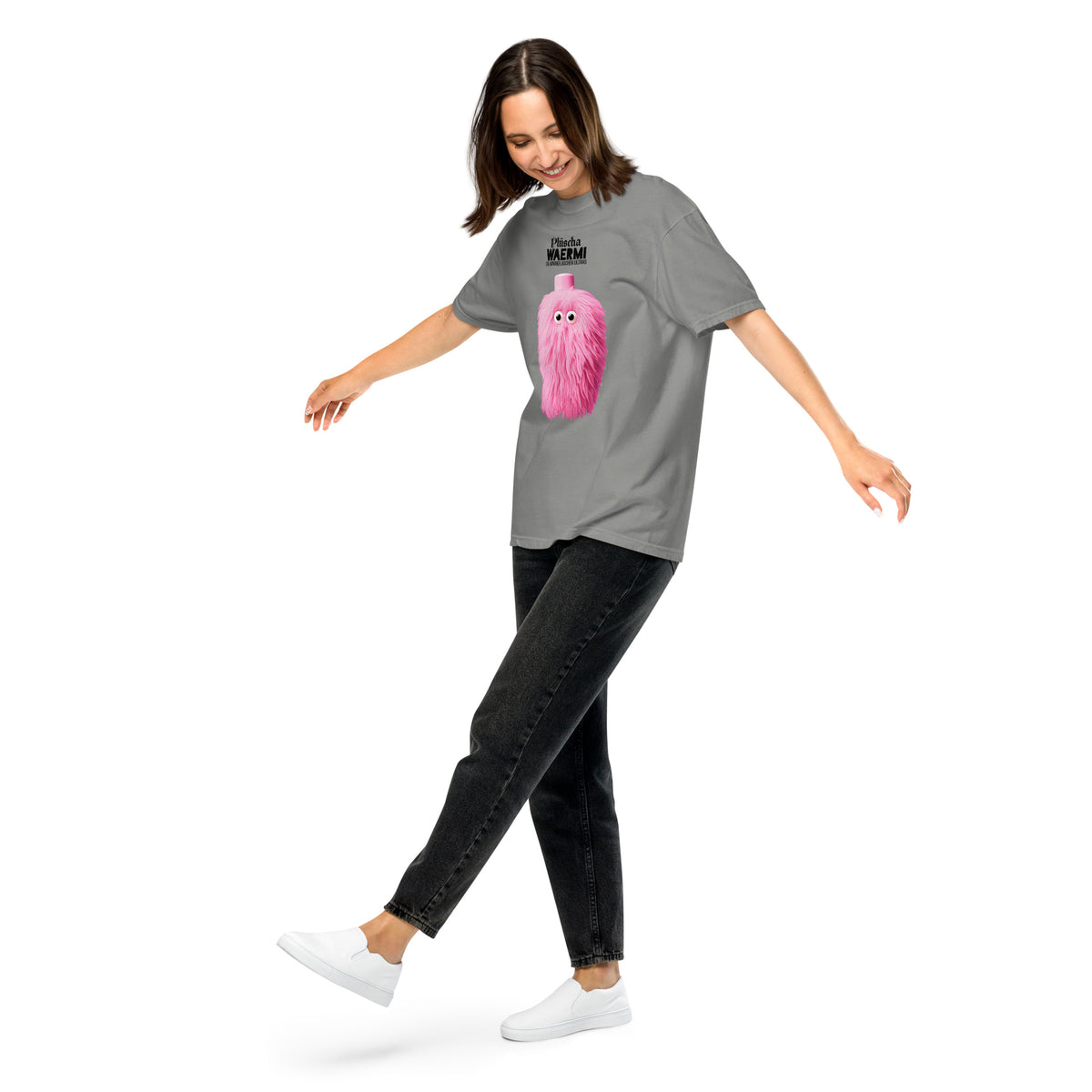 PLÜSCHA — Wärmeflaschen-Ultra. T-Shirt (hell)