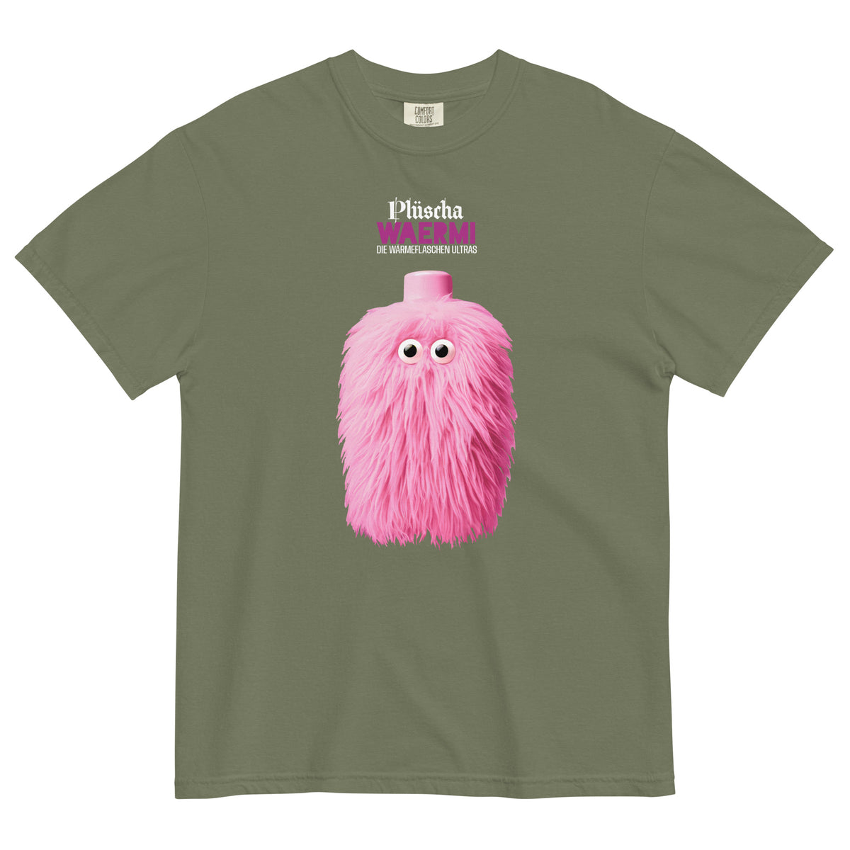 PLÜSCHA — Wärmeflaschen-Ultra. T-Shirt (dunkel)