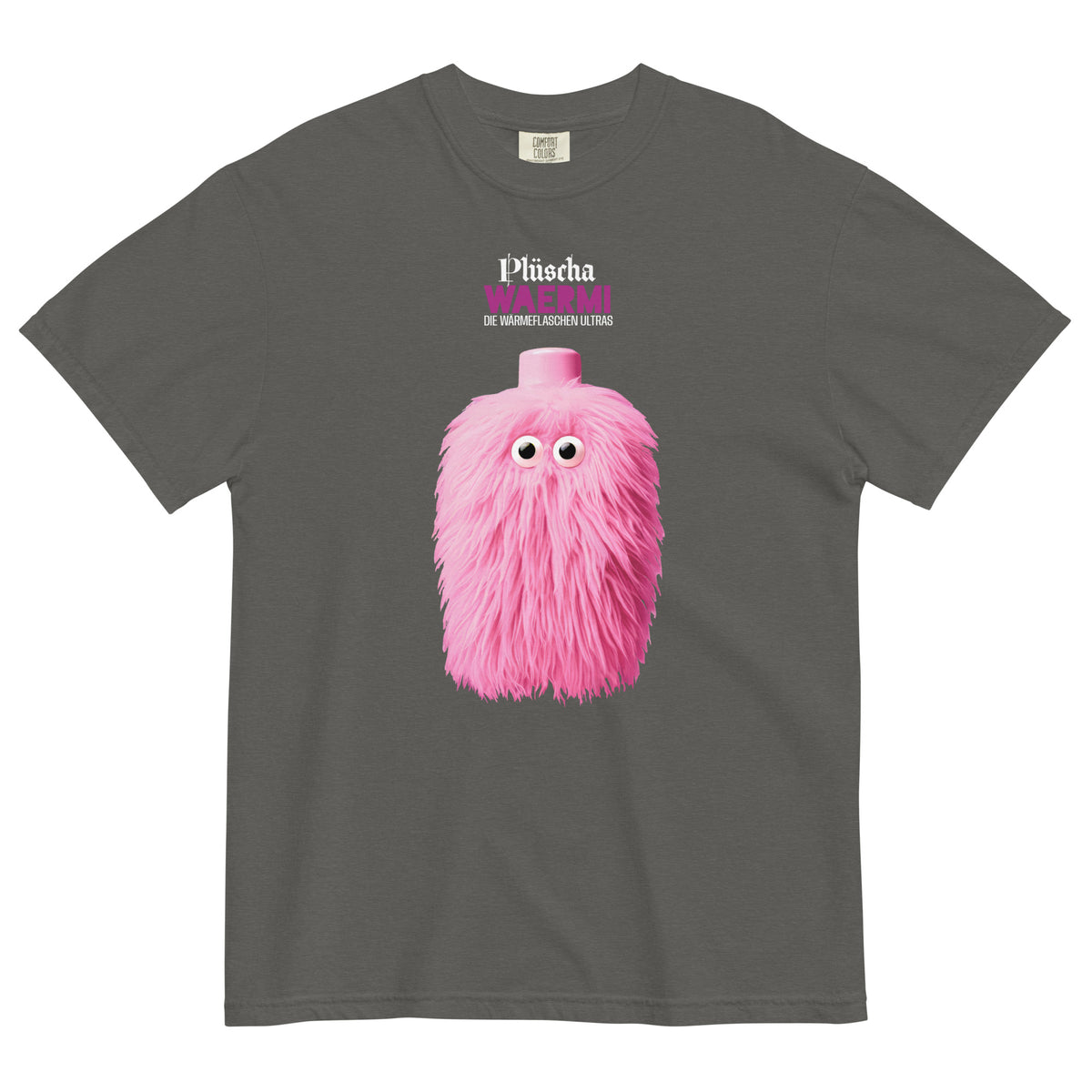 PLÜSCHA — Wärmeflaschen-Ultra. T-Shirt (dunkel)